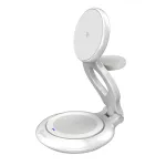 j5create Qi2 3-in-1 sulankstoma belaidė įkrovimo stotelė magnetine laikysena, USB, i&scaron;maniesiems telefonams, laikrodžiams, ausinėms