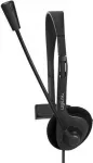 LogiLink HS0054 ausinės &ndash; ant ausų, laidinės, 3,5 mm ki&scaron;tukas, juodos