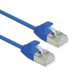 ROLINE DataCenter jungiamasis kabelis - RJ-45 (vyri&scaron;kas) į RJ-45 (vyri&scaron;kas) - 5 m - 3,6 mm - U/FTP - CAT 6a - halogenų neturintis, liejinis, su apsauga nuo užkliuvimo, vytinis, 10 Gigabit Ethernet - mėlyna, Pantone 647C (21.1