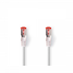 Nedis CAT6-Netzwerkkabel- RJ45 Stecker | RJ45 Stecker | S/FTP | 0.25 m | Rund | LSZH | Weiss | Label