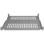IT-BUDGET 19 inch stelažo lentyna / įrangos padėklas - 80 kg apkrova - 350 mm gylis - reguliuojamo gylio tvirtinimas - &scaron;viesiai pilka (90ITB19FBX350G)
