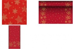 Papstar 88658 - Rechteckig - Rot - Zellulose - Tischdecke - Christmas pattern - 1800 mm (88658)