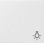 GIRA Abdeckung Symbolwippe Licht System 55, Standard 55, E2, Event, Event Klar, Event Opak, Esprit, ClassiX Sauber-We (028503)