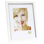 Deknudt S46AF1 Vieno nuotraukos rėmelis 13x18 cm Sidabrinis MDF Plastikas Baltas Passe-Partout