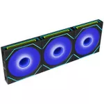 Lian Li UNI FAN SL-INF FLEX Wireless ARGB Reverse Blade 120mm ventiliatorių 3 vnt. komplektas su valdikliu - juoda