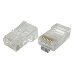 Modularstecker f&uuml;r Flachkabel, ungeschirmt, 8P8C (RJ45), VE: 10 (39908014)