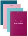 RHODIA Notizblock No. 11, DIN A7, kariert, farbig sortiert Ma&szlig;e: 74 x 105 mm, kopfseitige Heftung, 80 g/qm - 10 St&uuml;ck (11295C)