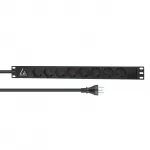 Lanview LVR-2MDK-LIC-DK8 maitinimo paskirstymo įrenginys (PDU) 8 AC lizdų 1U juodas