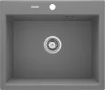 DEANTE 1-Bowl Granite Sink Grey Metallic Andante