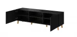Cama RTV spintelė PAFOS 150x42x52 juodas matinis