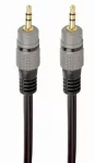 Garso laidas Gembird 3.5 mm ki&scaron;tukas&ndash;ki&scaron;tukas, 1,5 m, auksuoti kontaktai, juoda