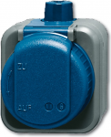 BUSCH JAEGER BJ 2300EWDI Steckdose m.Klappdeckel wasserdicht Busch-Duro 2000 WDI IP66