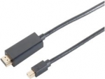 ShiverPeaks BS10-53025 - 1 m - Mini DisplayPort - HDMI - M&auml;nnlich - M&auml;nnlich - Gold