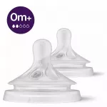 Philips Avent Natural Response kūdikių buteliuko speneliai, lėtas srautas, 0M+, 2 vnt., silikonas
