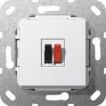 GIRA Lautsprecher Anschluss 1fach 569203 Einsatz Reinweiss 569203 (569203)