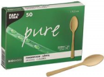 PAPSTAR Fingerfood-L&ouml;ffel pure, 95 mm, natur aus Bambus, biologisch abbaubar und kompostierbar, - 1 St&uuml;ck (88979)