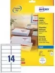 Lipnios etiketės Avery J8159-100 &ndash; Baltos, ra&scaron;aliniams spausdintuvams, nuolatiniai klijai, pakuotė