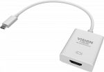 Vision TC-USBCHDMI - External video adapter - USB-C 3.1 - HDMI - white - retail