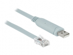 DeLOCK - Kabel seriell - USB (M) bis RJ-45 (M) - 1,0m - EIA-232 - Grau (63911)
