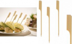 PAPSTAR Fingerfood-Spie&szlig;e Golf, L&auml;nge: 180 mm aus Bambus, in Pappbox mit transparenter Haube - 1 St&uuml;ck (16772)