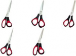 WEDO Universal-Papierschere, spitz, L&auml;nge: 255 mm Farbe: schwarz-rot, aus poliertem rostfreiem Edelstahl (976 10)