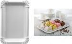 PAPSTAR Papp-Teller pure eckig, 180 x 260 mm, wei&szlig;, 250er aus 100% Frischfaserkarton, lebensmittelecht, kompostierbar - 1 St&uuml;ck (11092)
