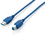 Equip USB 3.0 laidas nuo A iki B tipo, 1,8 m, mėlynas