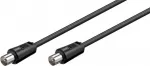 Wentronic Goobay anteninis kabelis, juodas, 1,5 m - IEC/Coax ki&scaron;tukas IEC/Coax ki&scaron;tukas (68146)