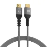 HDMI kabelis EFB 2.0 High-Speed su Ethernet, 10 m, pilkas, 4K60Hz, 18 Gbit/s