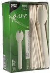 PAPSTAR Papier-G&ouml;ffel pure, L&auml;nge: 160 mm, wei&szlig; aus lebensmittelechtem Papier, FSC-zertifiziert, stabil, - 1 St&uuml;ck (88240)