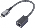 Renkforce USB-C to Gigabit Ethernet Mini Adapter Black color Netzwerkadapter USB-A USB 3.2 (RF-6410612)