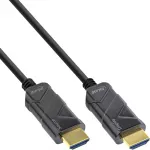 InLine HDMI AOC laidas, Ultra High Speed HDMI laidas, 8K4K, juodas, 50 m