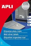 Lipni etiketė agipa 10070 sidabrinis poliesteris 63,5 x 29,6 mm atspari orui ir purvui