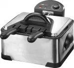 Gruzdintuvė CLATRONIC FR 3195 dviguba 4 L, 2000 W, nerūdijantis plienas, juoda