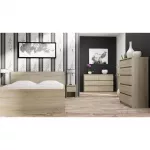 Komoda Top e shop M5 SONOMA &ndash; 5 stalčių, ąžuolo spalva, 700&times;400&times;1120 mm, medžio drožlių plok&scaron;tė