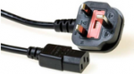 ACT AK5060 2.5m Netzstecker Typ G C13-Koppler Schwarz Stromkabel (AK5060)