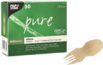 PAPSTAR Fingerfood-G&ouml;ffel pure, 85 mm, natur aus Bambus, biologisch abbaubar und kompostierbar, - 1 St&uuml;ck (88768)