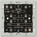 JUNG 4073 RF TSM. Energiequelle: Batterie/Akku, Gleichstrom, Kompatible Batteriegr&ouml;&szlig;en: CR2450N. Produktfarbe: Grau (4073RFTSM)