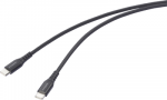 Renkforce USB-Kabel USB 2.0 USB-C Stecker Stecker Schwarz hochflexibel Extrem (RF-6872330)