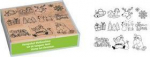 HEYDA Motivstempel-Set Xmas Patches, in Klarsicht-Box Holzstempel sortiert in unterschiedlichen Gr&ouml;&szlig;en, - 1 St&uuml;ck (204888680)