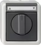 GIRA 015430 Elektrinis jungiklis juodai pilkas (015430)