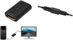 LogiLink - DisplayPort-Adapter - DisplayPort (W) zu DisplayPort (W) - DisplayPort 1.4 - unterst&uuml;tzt 8K 60 Hz (7680 x 4320) - Schwarz