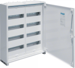 Hager FWB42S. Typ: Freistehendes Gestell, Produktfarbe: Wei&szlig;, Internationale Schutzart (IP-Code): IP44. Breite: 550 mm, Tiefe: 161 mm, H&ouml;he: 650 mm (FWB42S)