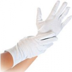 HYGOSTAR Baumwoll-Handschuhe BLANC, L, wei&szlig; L&auml;nge: 250 mm, Baumwoll-Gemisch, gebleicht, mittelschere - 12 St&uuml;ck (2714)