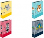 herlitz Motivordner maX.file Cute Animals Zebra, DIN A4 R&uuml;ckenbreite: 80 mm, Schlitzordner, Einband cellophaniert, - 1 St&uuml;ck (50040193)