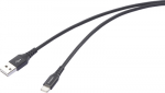 Renkforce USB-Kabel USB 2.0 USB-A Stecker USB-C Stecker Schwarz hochflexibel Extrem (RF-6872332)
