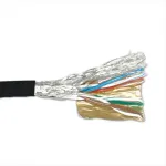 ACT CAT6 S/FTP PVC vytos poros laidas juodas 305 m
