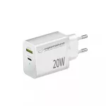 Esperanza EZC105W tinklo įkroviklis 20W Baltas