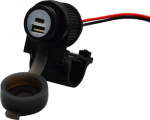 Albrecht Duo USB A+C Steckdose Motorrad 12/24V (73701)