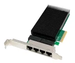 ALLNET ALL0145-4-2.5G-TX PCIe x4 serverio tinklo plok&scaron;tė, 4 prievadai 2,5 Gigabit, varinis RJ45